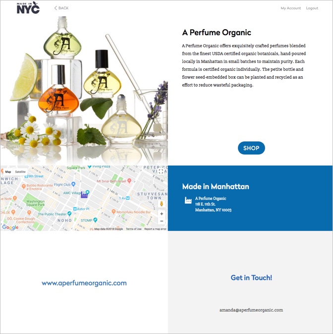 Finding Local Products – Made in NYC Redesign